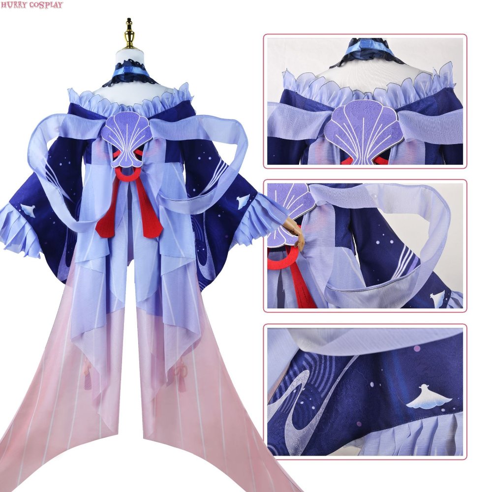 Game Cosplay,Genshin Impact,Genshin Impact Sangonomiya Kokomi Cosplay Costume